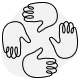 Hands In icon